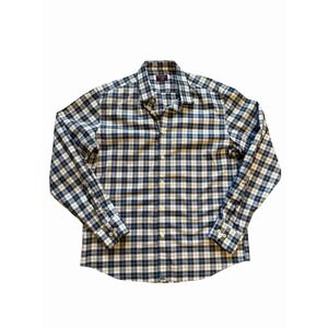 UNTUCKit Shirt Mens Large Blue Check Button Up Casual Dress